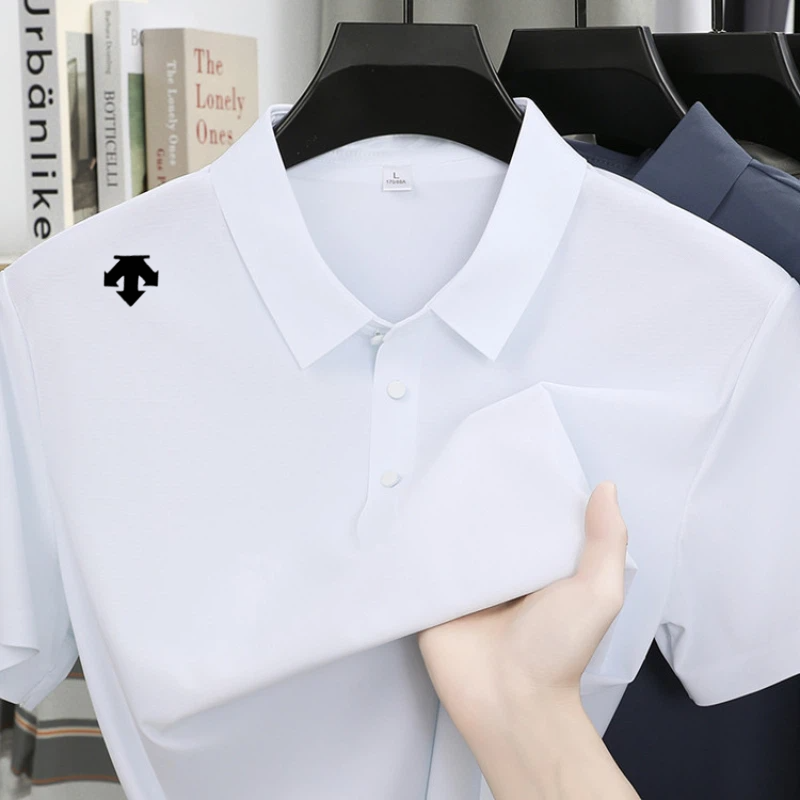 Golf Equipment Rental - Heren luxe borduurpoloshirts Zomer zachte ademende
