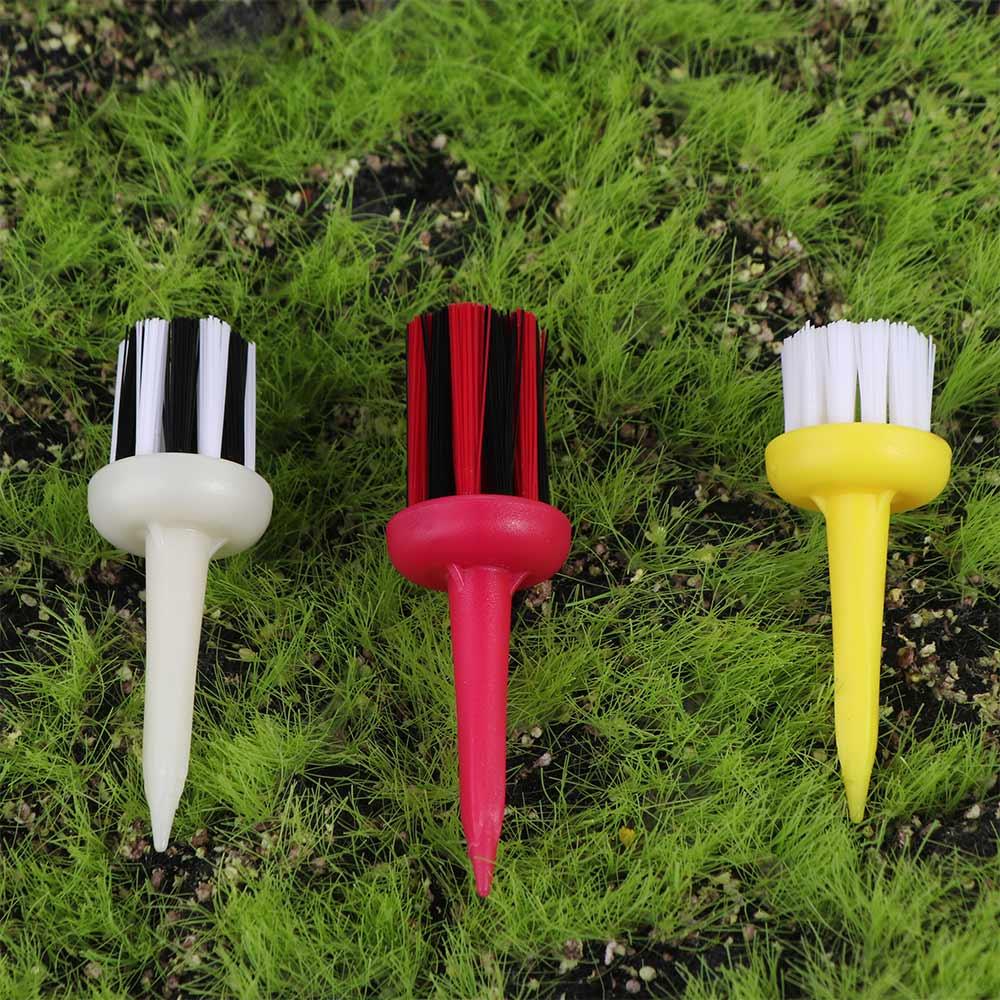Golf Equipment Rental - Golftee-reiniger met clip, groefondersteuning, borstel, golfclubreiniger,